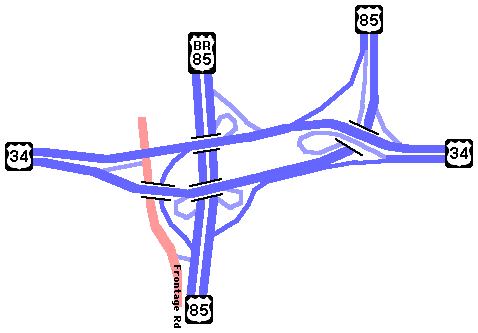 Map - 34-85 interchange